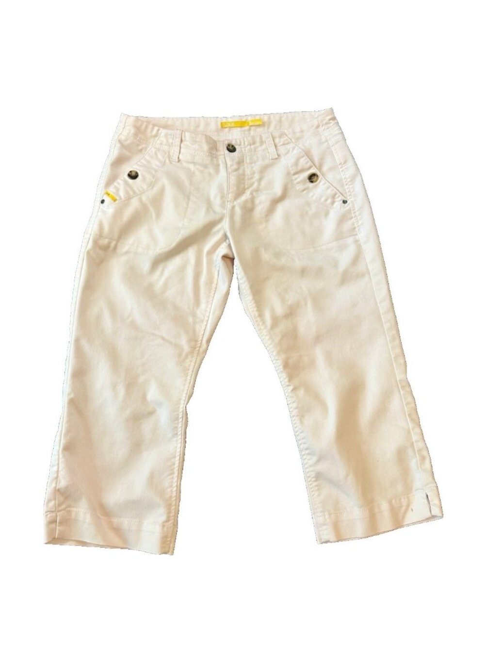 Lole UPF 50 White Cropped Womens Pants 6 Outdoor Travel Hiking Athleisure Capri